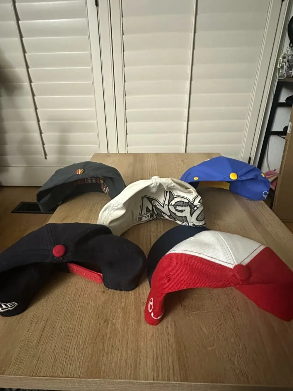 Anaheim Angels and Ducks Hat Bundle of 5. Mix of Snap & Strap Back and Fitted - Picture 2 of 2